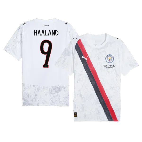 2025 HAALAND #9 Manchester City KidSuper youth jersey - A-Grade Quality Detail View