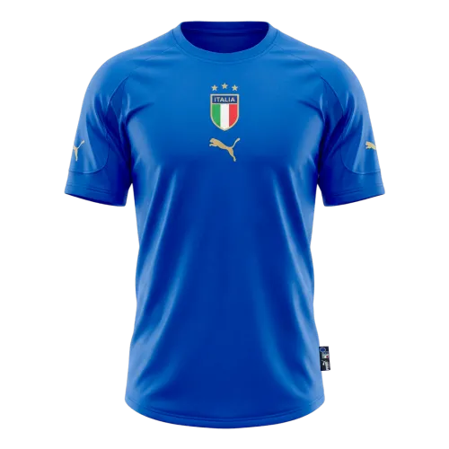 Retro Men's Soccer Jersey Italy Home 2004