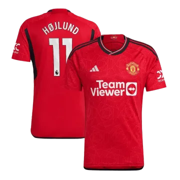 HØJLUND #11 Manchester United Home Men's Soccer Jersey 2023/24