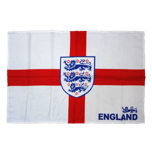 England Team Flag White