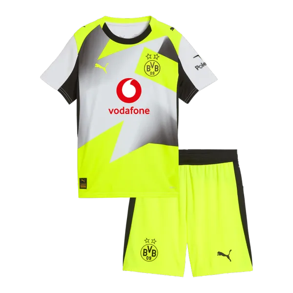 25/26 Borussia Dortmund away youth jersey - A-Grade Quality Detail View
