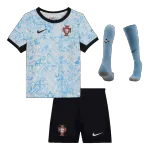 Portugal Away Kids Soccer Jerseys Full Kit EURO 2024