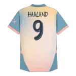 HAALAND #9 Manchester City Fourth Away Authentic Soccer Jersey 2024/ Definitely City (UCL)