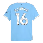 RODRIGO #16 Manchester City Home Authentic Soccer Jersey 2025/26