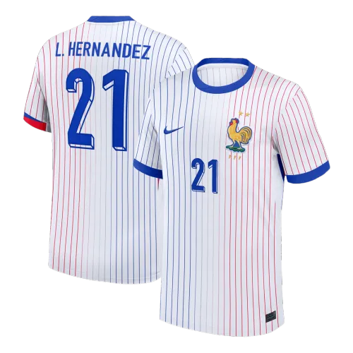 L.HERNANDEZ #21 France Away Soccer Jersey 2024