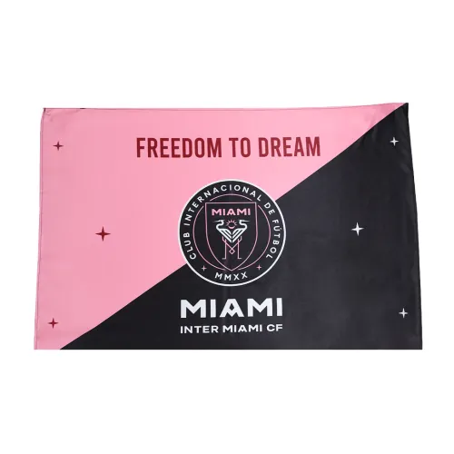 Inter Miami CF Soccer Flag Pink&Black