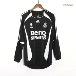 Vintage Soccer Jersey Retro Real Madrid Away Long Sleeve 2006/07