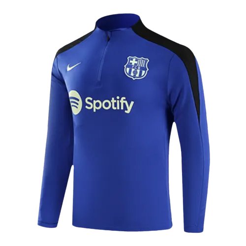 Tuta da ginnastica Barcelona 1/4 Zip 2024/25 Blu