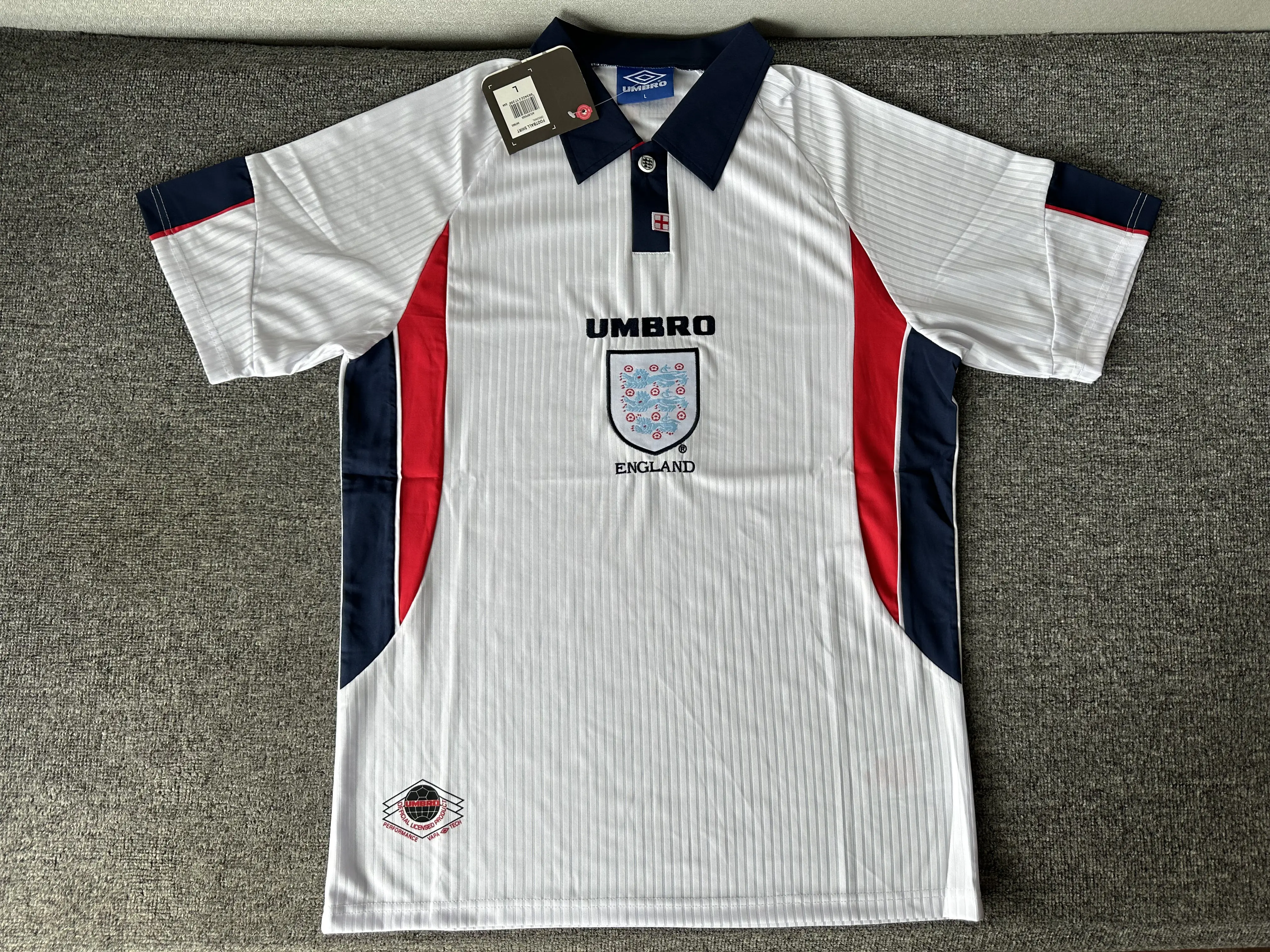 1998 Engeland Wereldkampioenschap Retro Jersey fotoreview