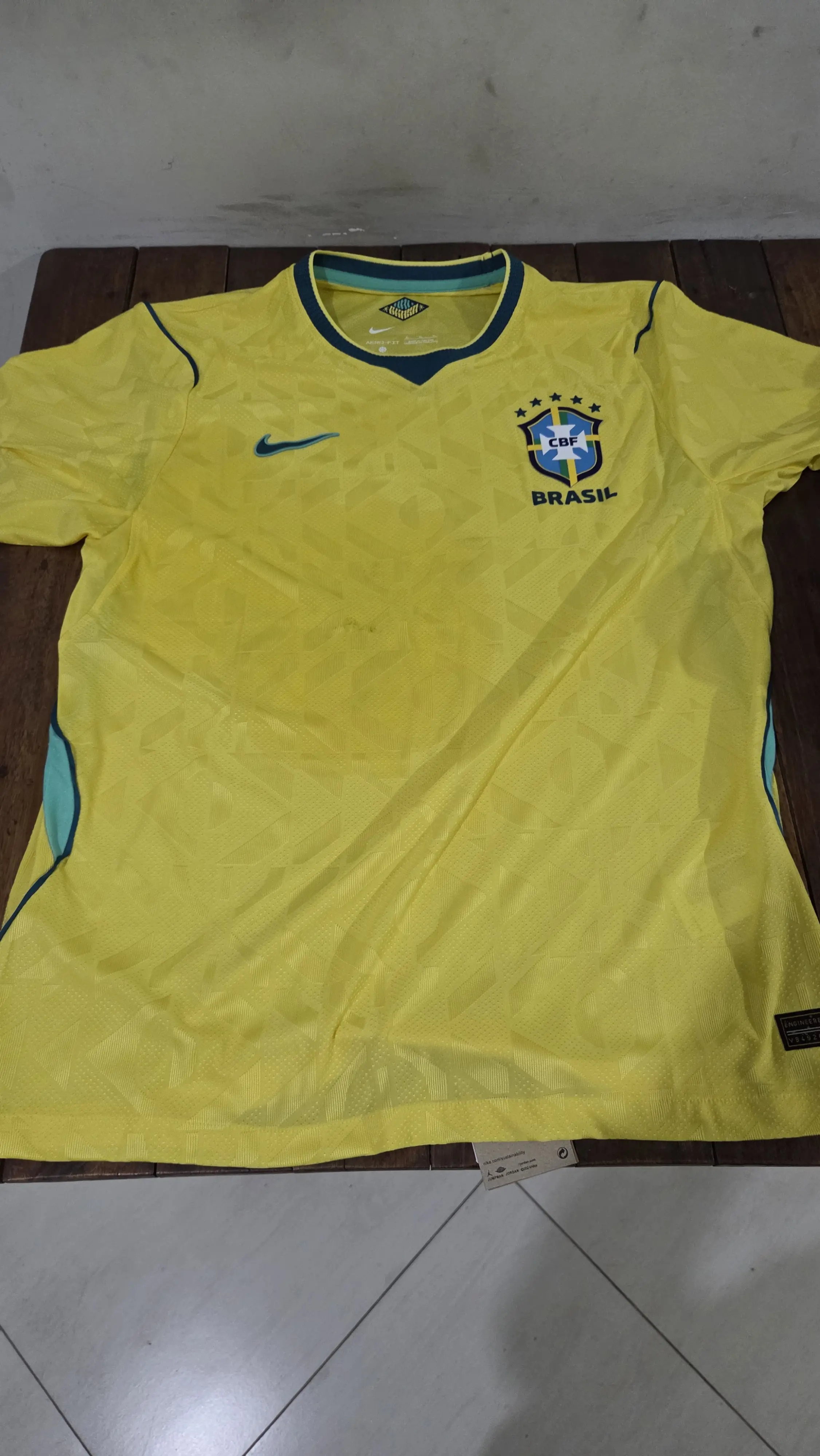 Jersey Brazilië Voetbal 2026 Wereldkampioenschap Thuis Speler Versie fotoreview