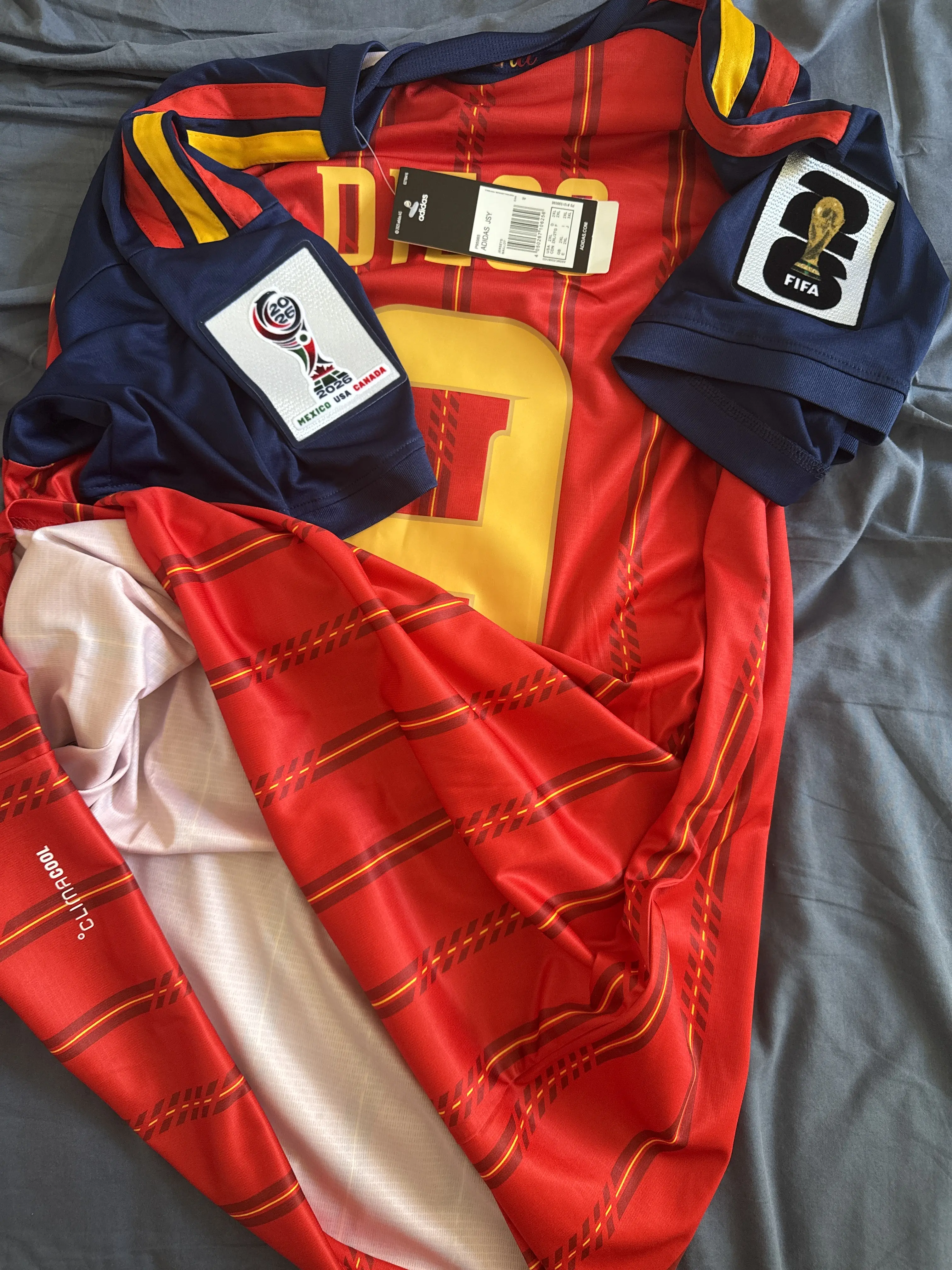 Haga clic para ver la pantalla completa Spain Home Jersey 2026 World Cup photo review