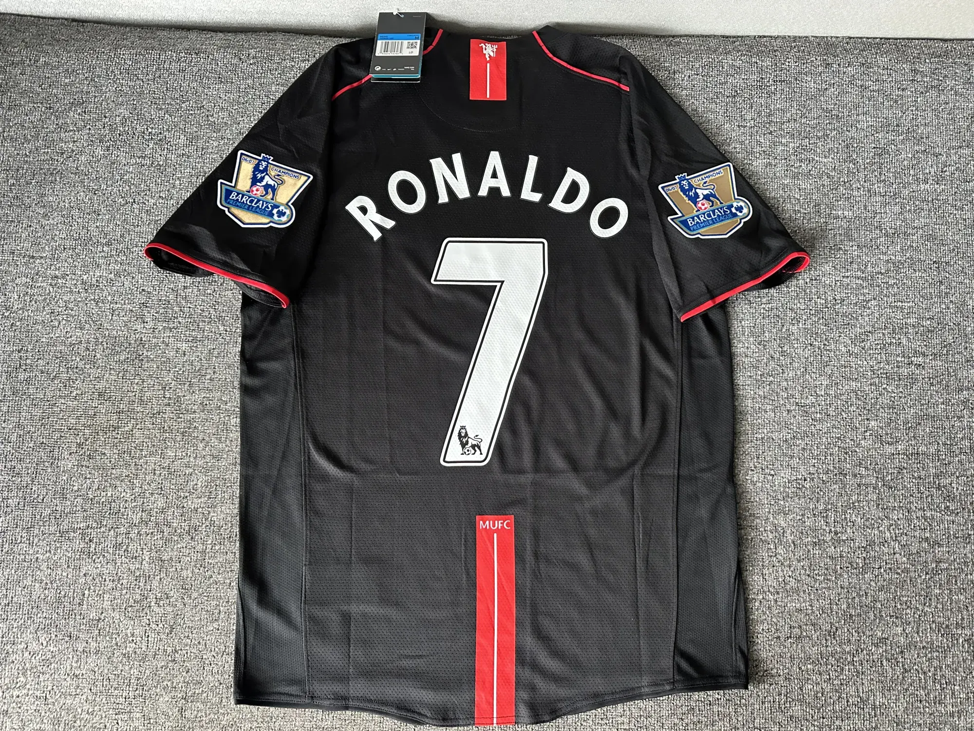 Vintage Soccer Jersey Retro RONALDO #7 Manchester United Away 2007/08 foto recensione