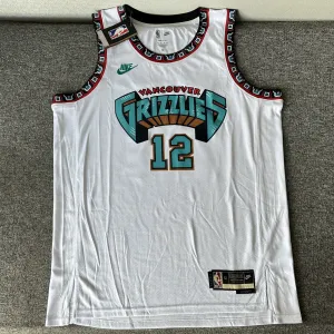 Recensione fotografica della maglia da uomo Memphis Grizzlies Retro Ja Morant #12 stagione 2025/26 (codice #039)