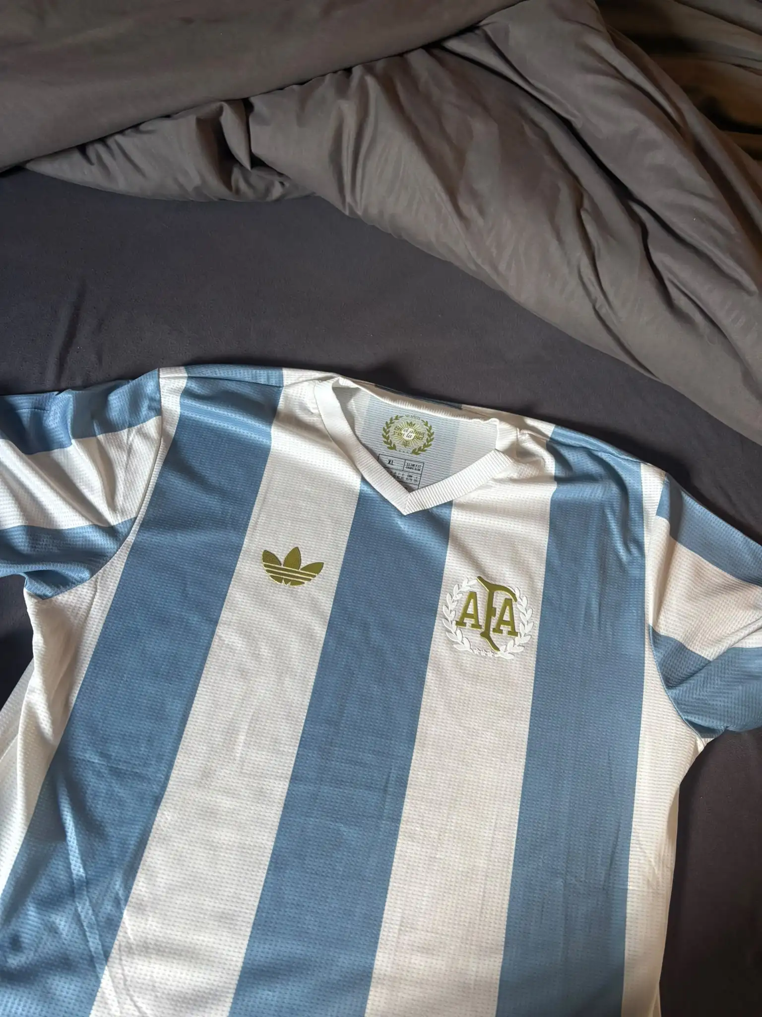 Anklicken für Vollbildansicht 2024 Argentina 50th Anniversary Soccer Jersey photo review