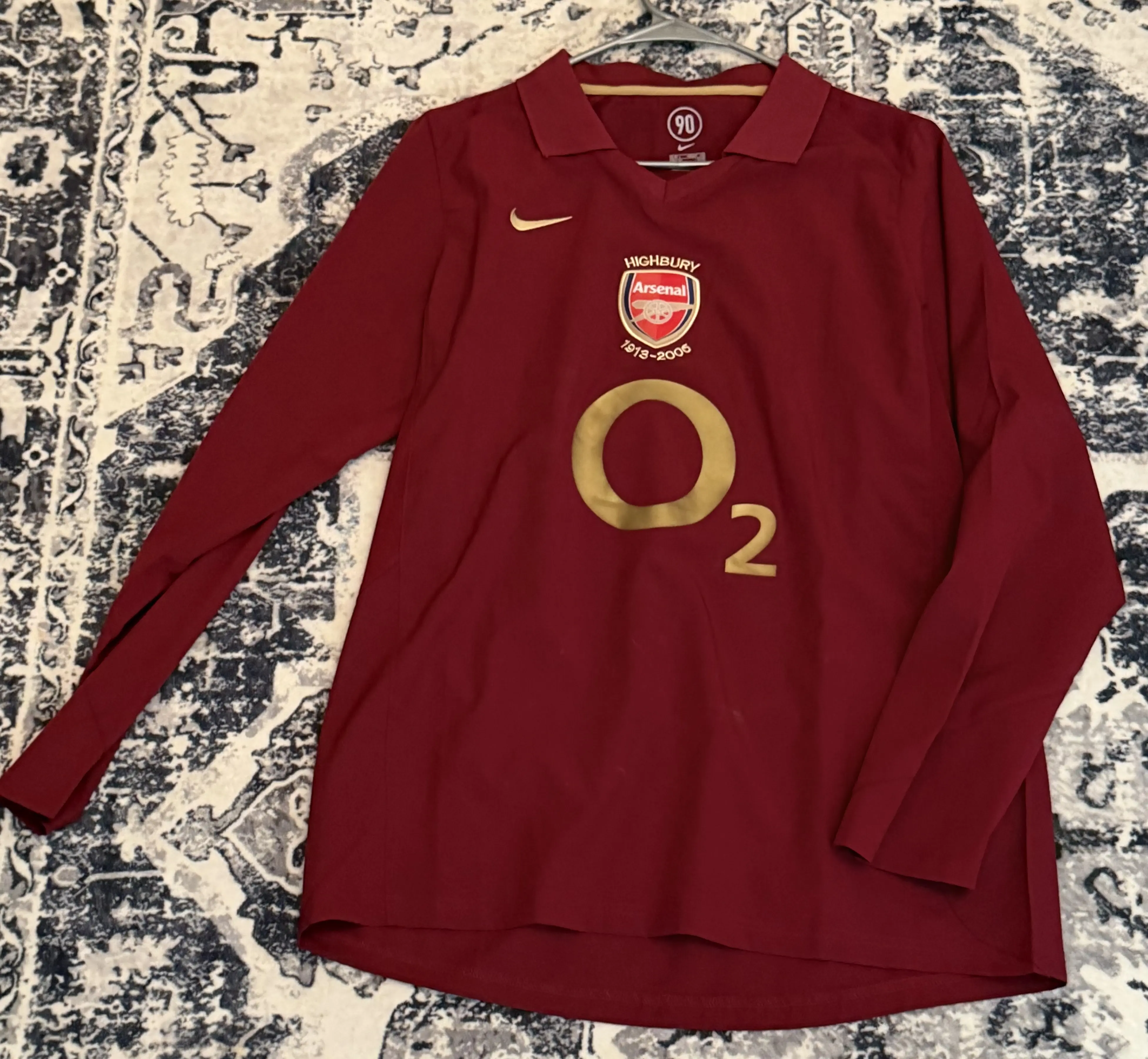 Retro Soccer Jersey Arsenal Home Long Sleeve 2005/06 photo review