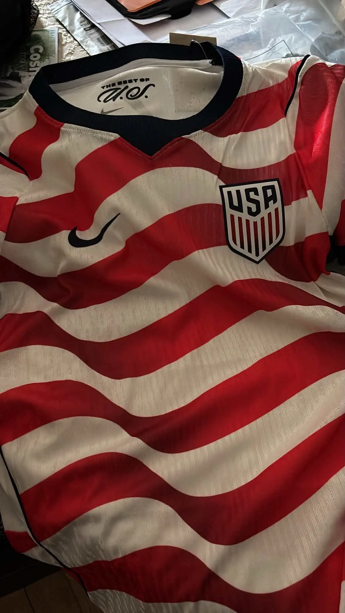 USA National Team Jersey 2026 World Cup Home Player Version photo review