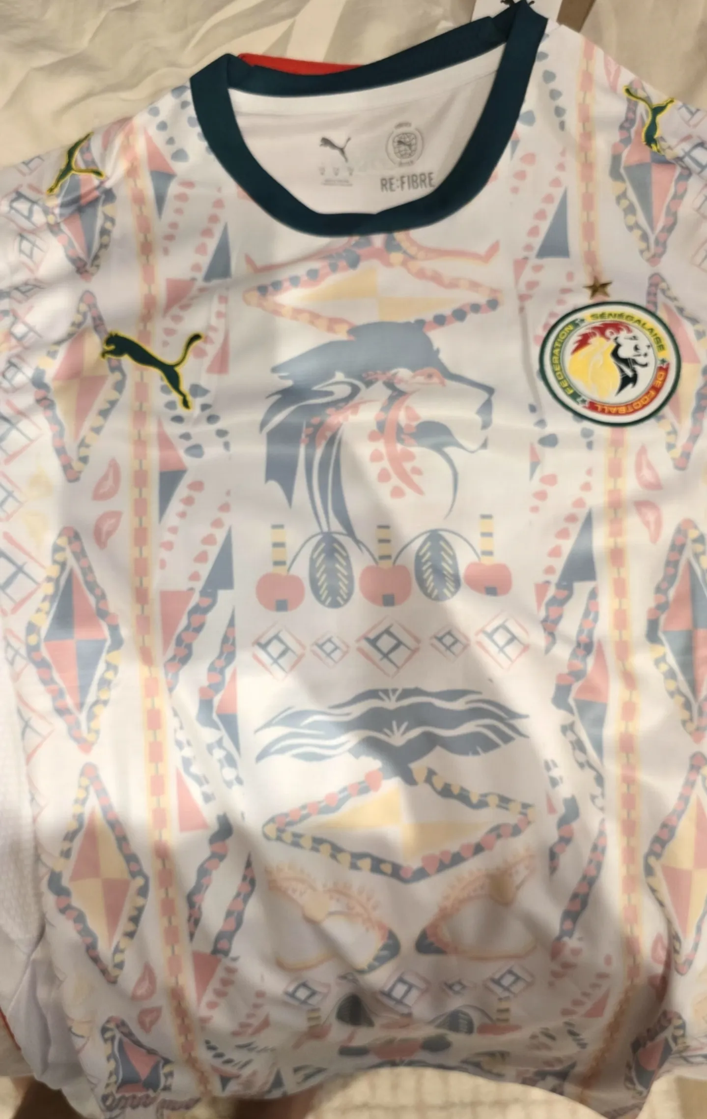 Fare clic per visualizzare lo schermo intero Senegal 2026 World Cup Home Jersey photo review