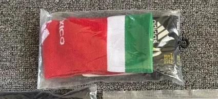 Haga clic para ver la pantalla completa Mexico Home Soccer Socks 2026 World Cup photo review
