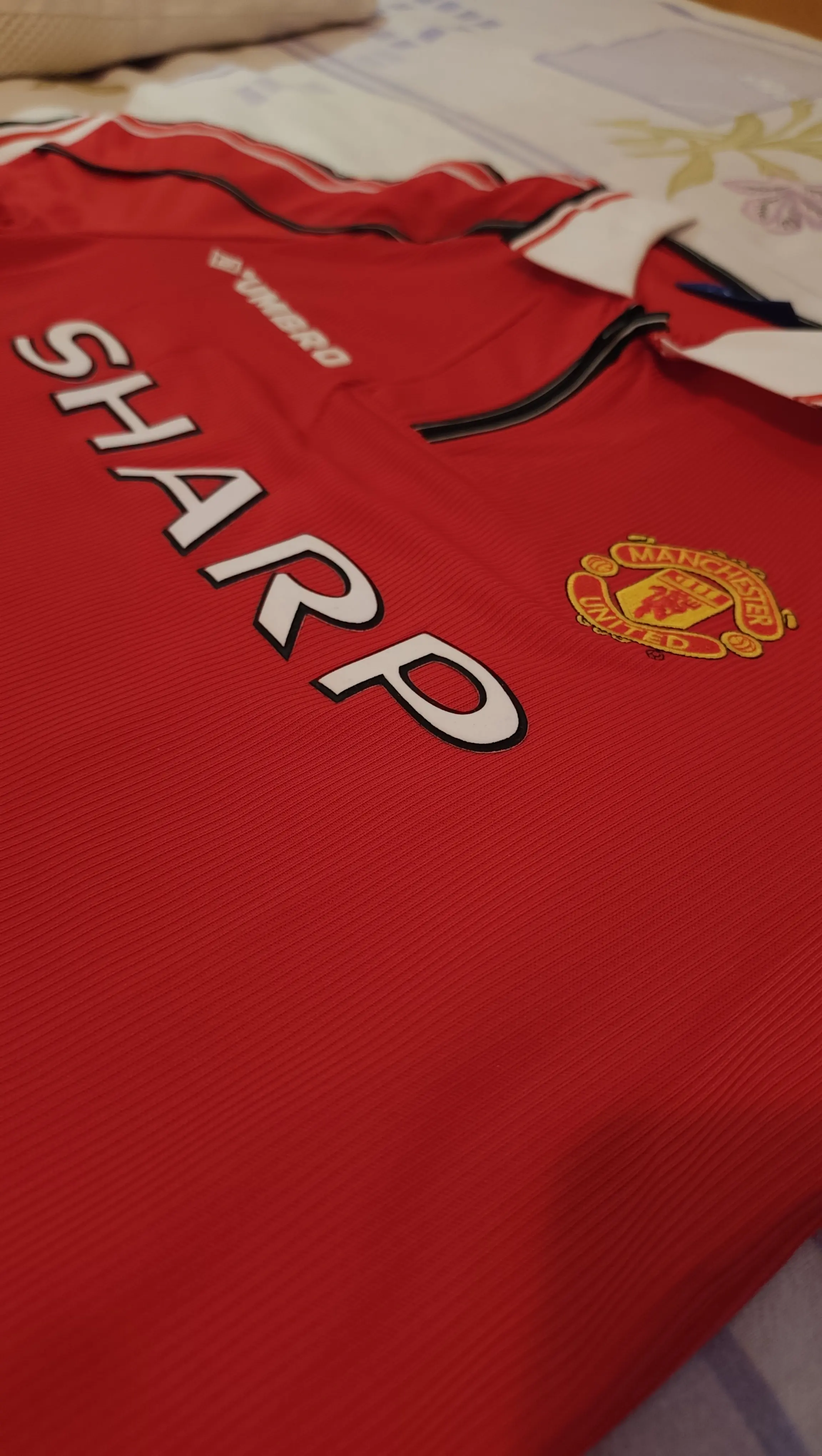 98/99 Manchester United Home Retro Player Version jersey photo review