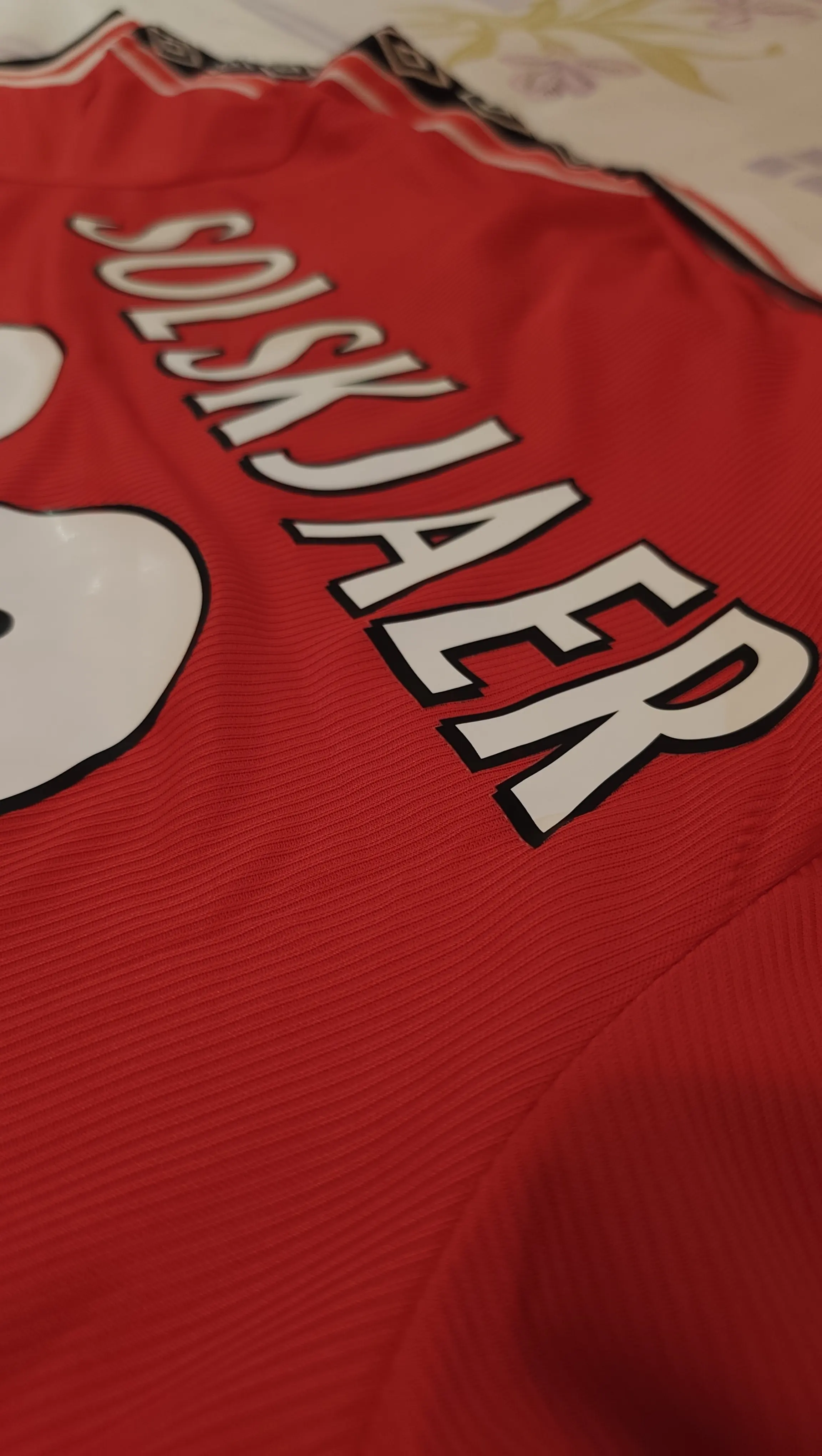 98/99 Manchester United Home Retro Player Version jersey photo review