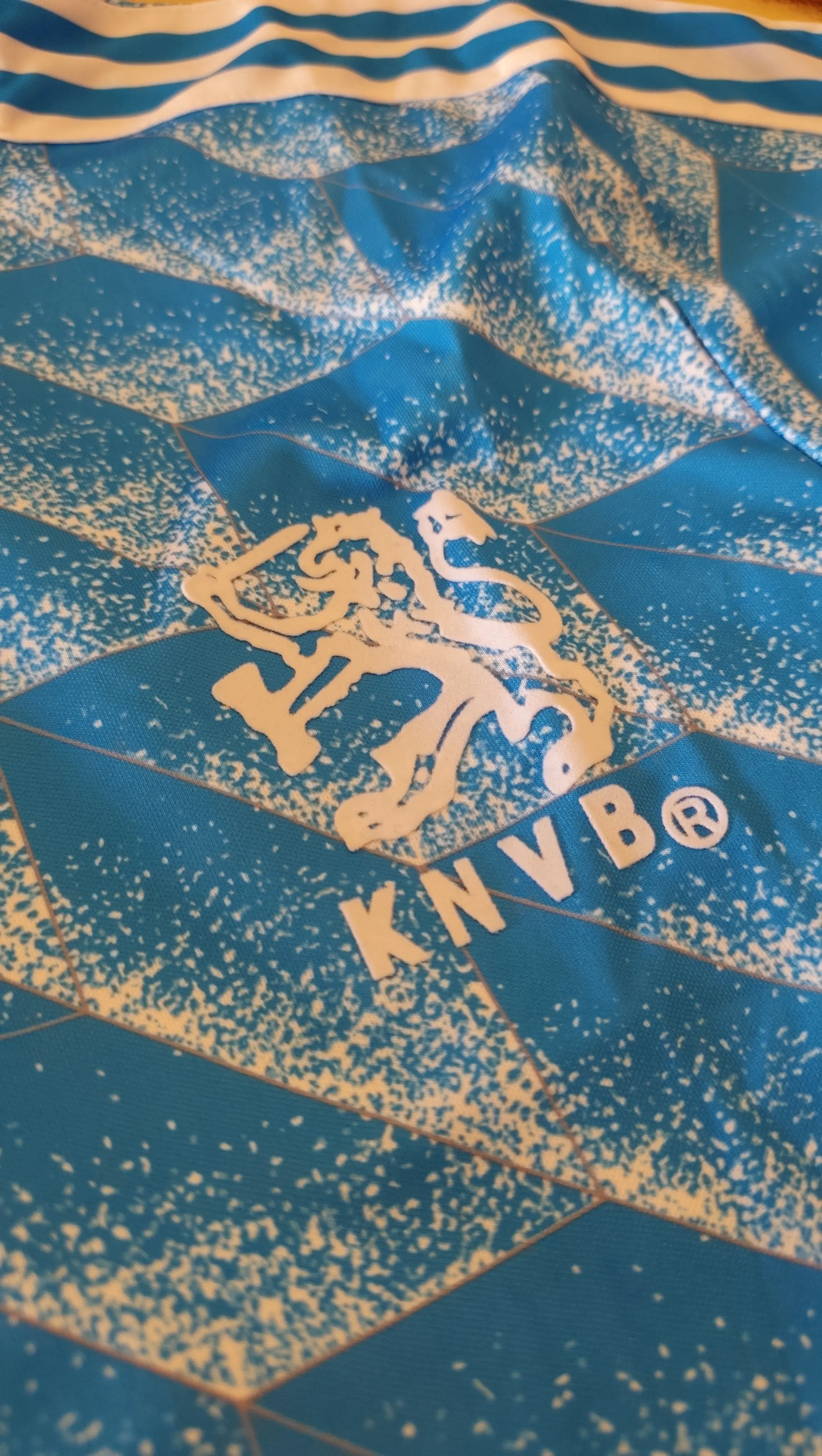 1988 Netherlands away Retro blue soccer jersey photo review