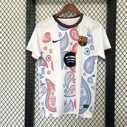 25/26 Barcelona Special Edition white soccer jersey