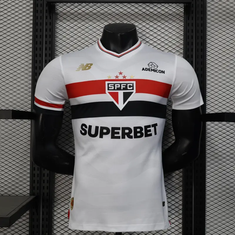 25/26 Sao Paulo home all sponsors Player Version jersey