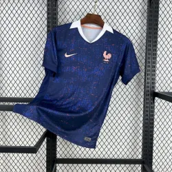 2025 France Home Men's Soccer Jersey front view showcasing team crest.
