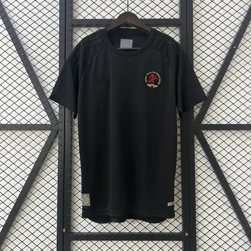 25/26 Aston Villa 125th Anniversary Schwarzes Fußballtrikot