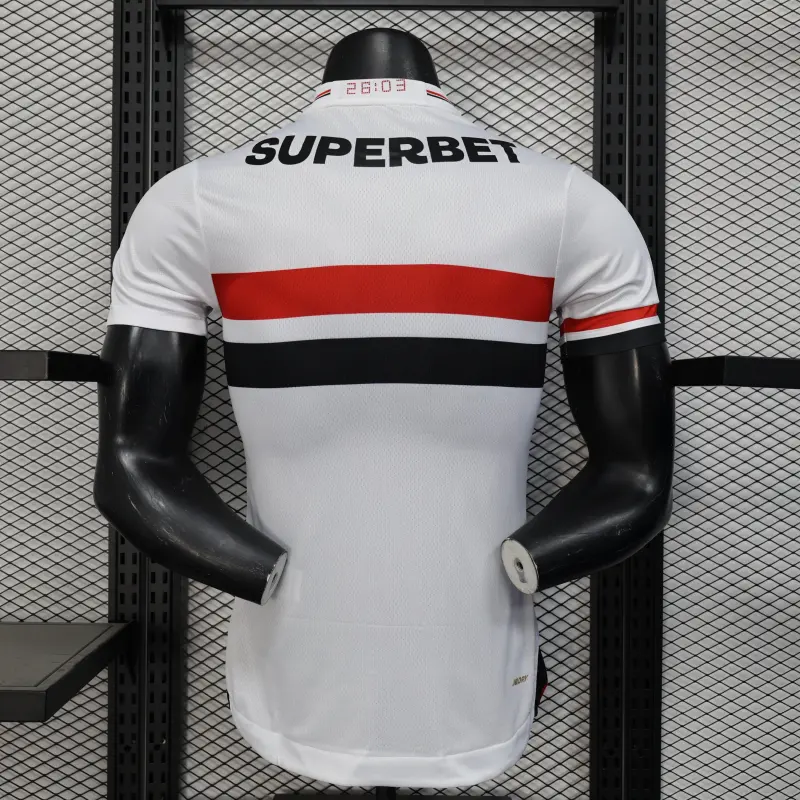 25/26 Sao Paulo home all sponsors Player Version jersey