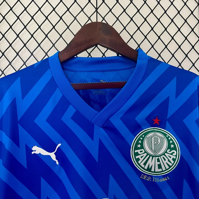Camisola de futebol azul do guarda-redes do Palmeiras 24/25