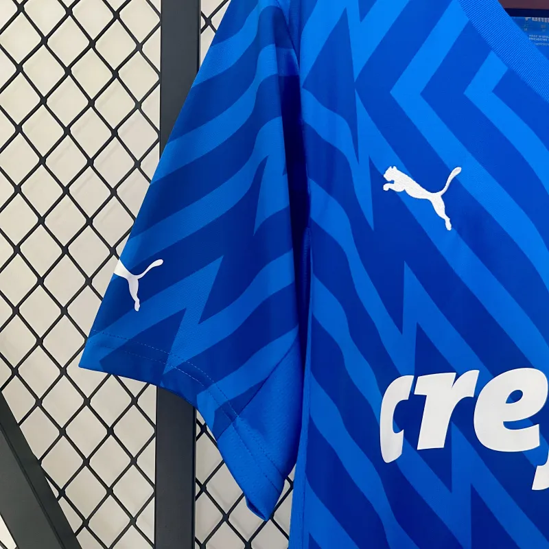Camisola de futebol azul do guarda-redes do Palmeiras 24/25