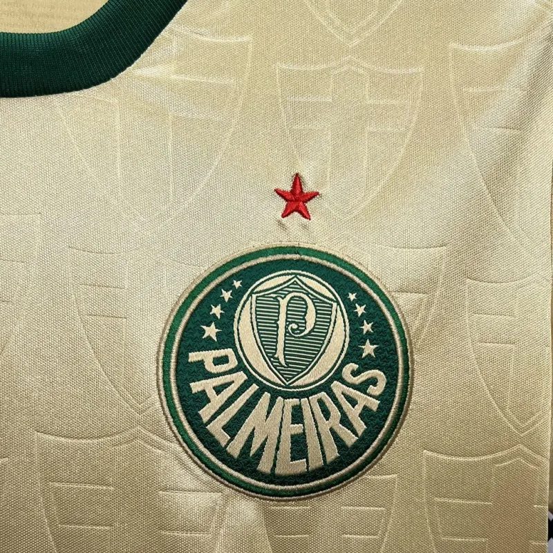 24/25 Palmeiras Thirds Womens yellow soccer jersey