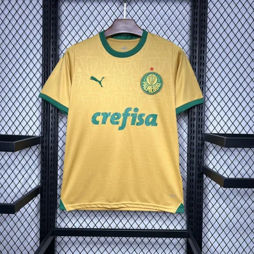 24-25 Palmeiras Thirds Away yellow soccer jersey