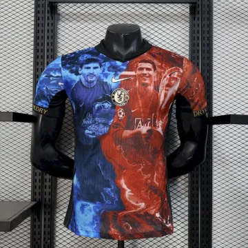 25/26 Manchester United Ronaldo Chelsea messi special Blue and Orange player jersey