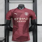 24/25 Manchester City Third Away red Player jersey