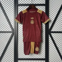 2025 Mexico Red Gold Cup kids kit - product photo 2025 Mexico Red Gold Cup kids kit front view with team crest design.