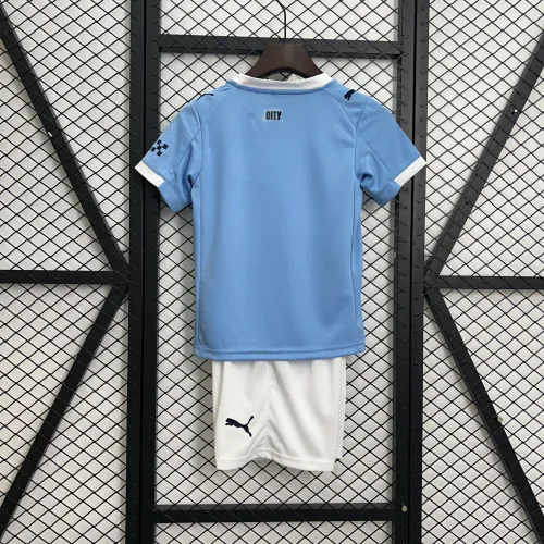 25/26 Manchester City home kids kit