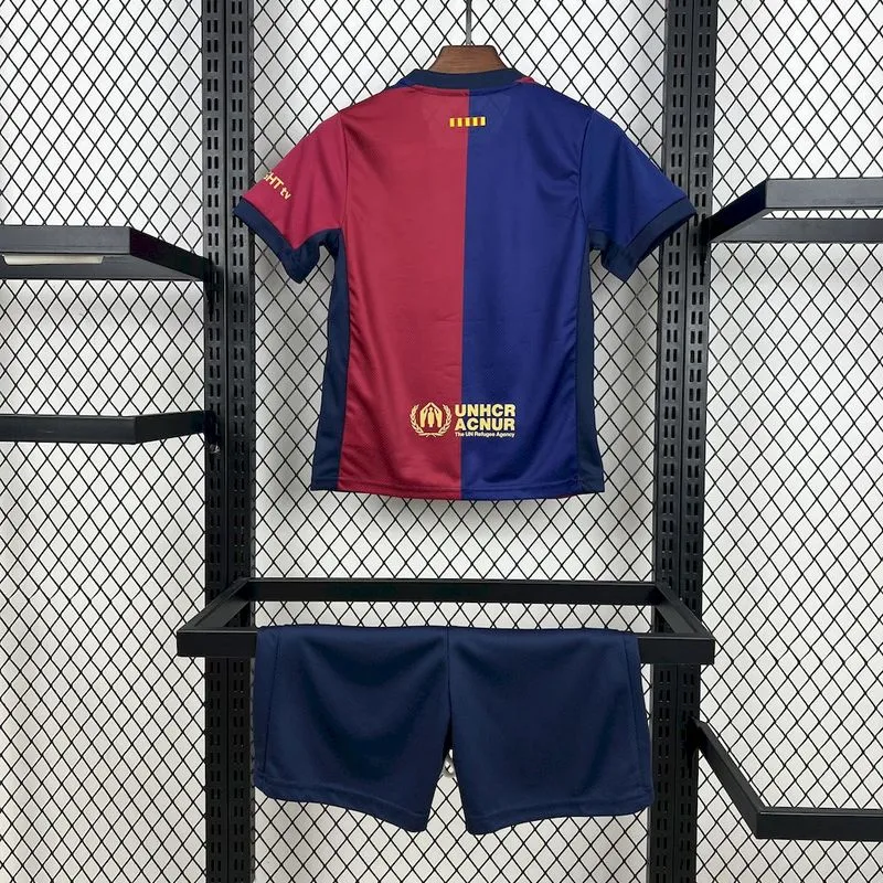24/25 barcelona Travis Scott Blue and Red Edition Kids Kit