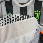 19/20 Juventus four away Retro black/white Soccer Jersey
