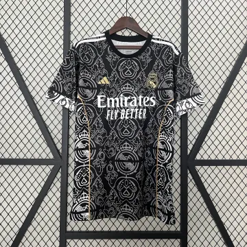 Maillot de football noir édition spéciale Real Madrid 24/25