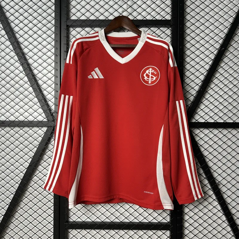 Camisa de manga comprida do Brasil Internacional 2025 (jogo em casa)