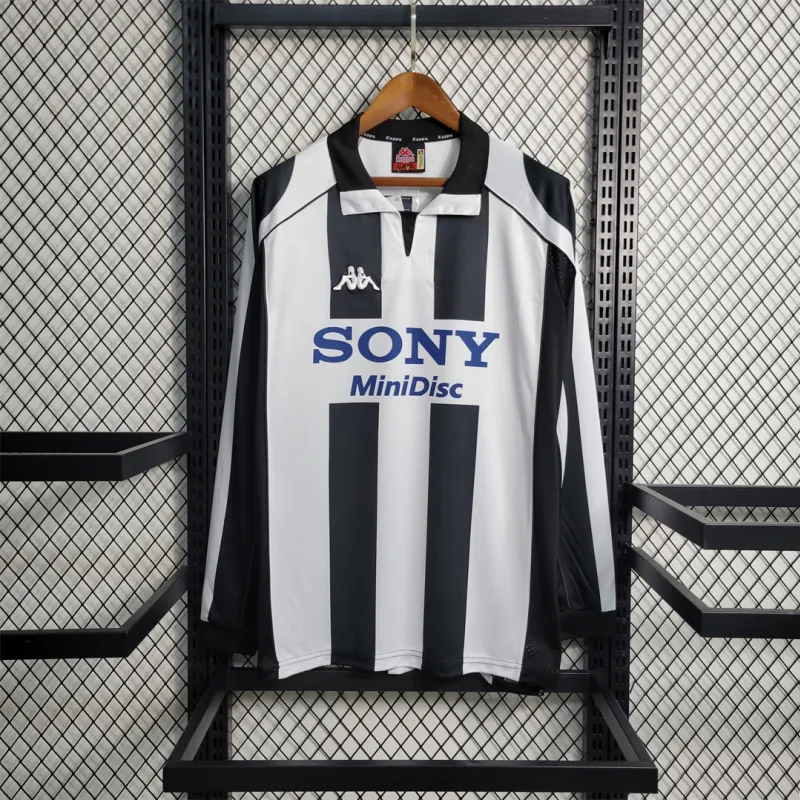 97/98 Juventus Home Retro Long Sleeve Soccer Jersey