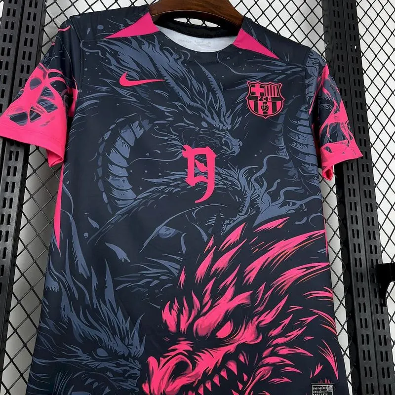 25/26 Barcelona dark blue and pink Dragon Special Jersey