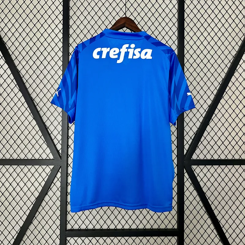 Camisola de futebol azul do guarda-redes do Palmeiras 24/25