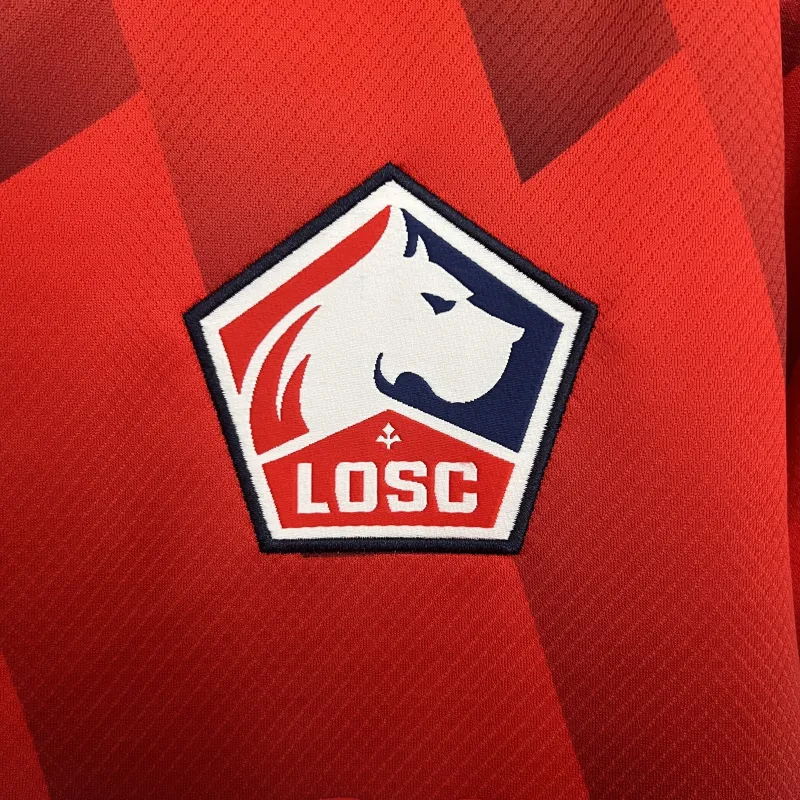 25/26 Lille Home red soccer jersey