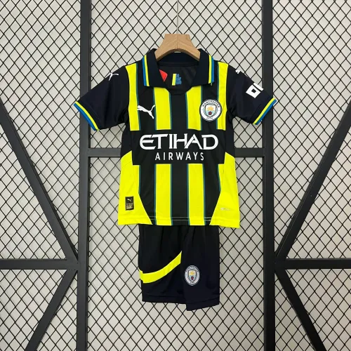 24/25 Manchester City Weg zwart Kids kit