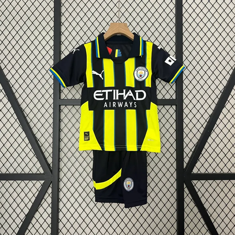24/25 Manchester City Away black Kids kit