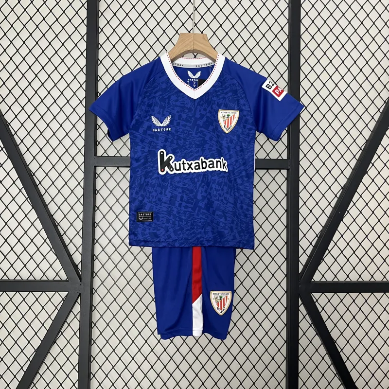 Equipamento infantil do Athletic Bilbao para jogos fora de casa 2024/2025