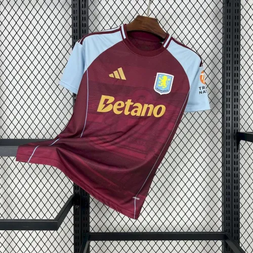 25-26 Aston Villa home soccer jersey